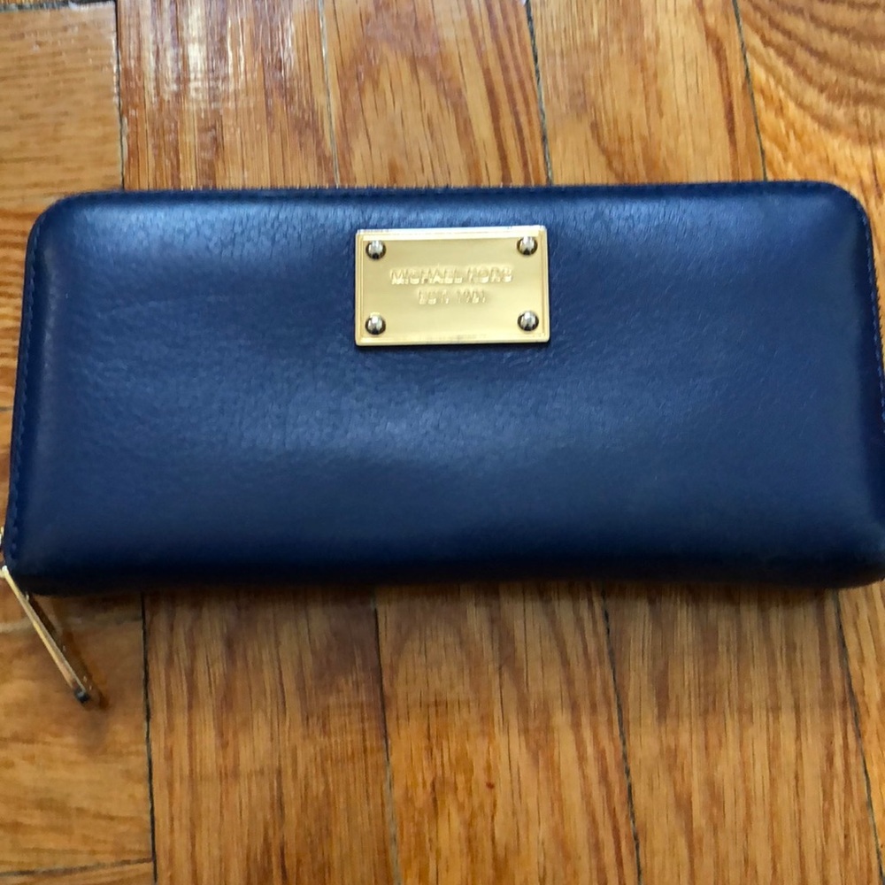 Blue Michael Kors Wallet